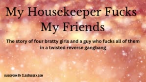 Amateur Facesitting – Four Dominant Ladies Ravage a Male Housekeeper With Femdom Facesitting and Orgasmic Pleasures